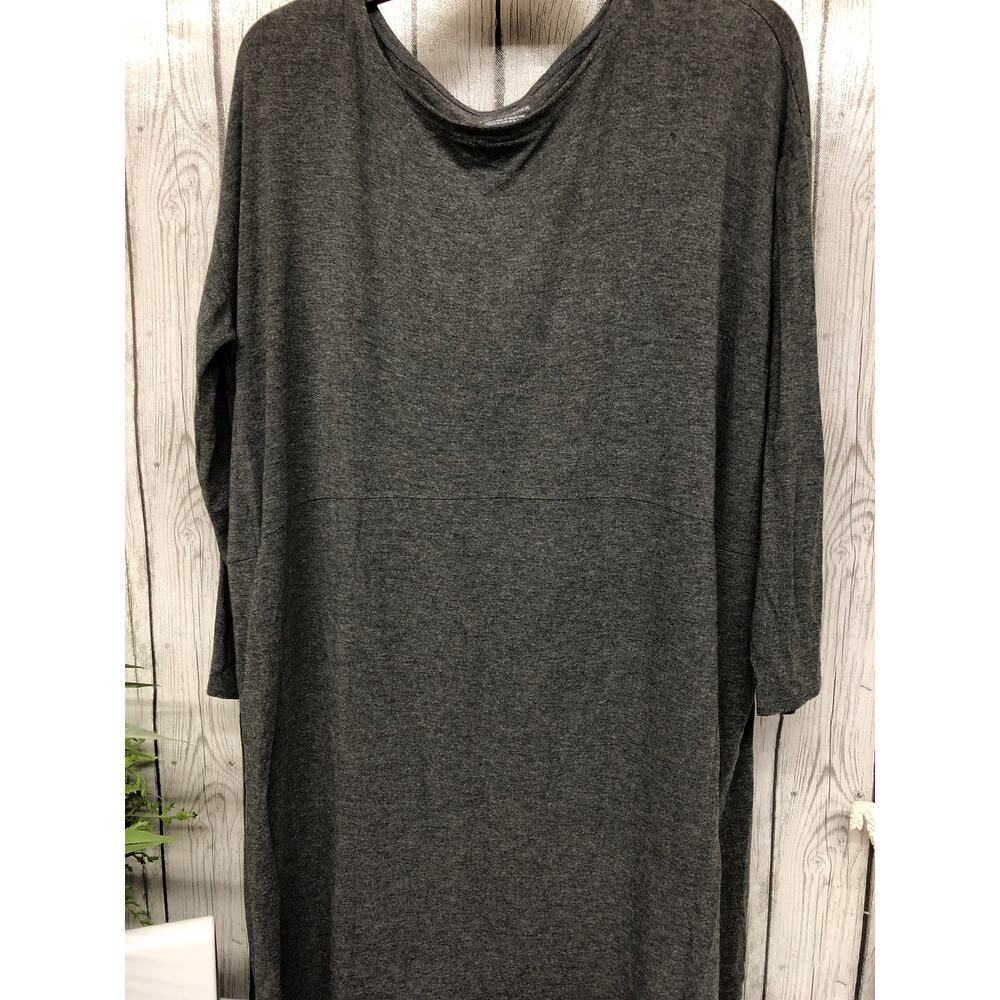 Eileen Fisher Charcoal Gray Midi Dress